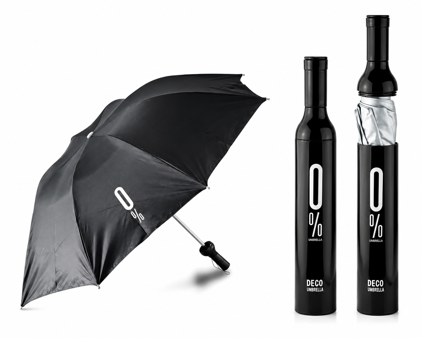 Creative Bottle Shape Folding Umbrell