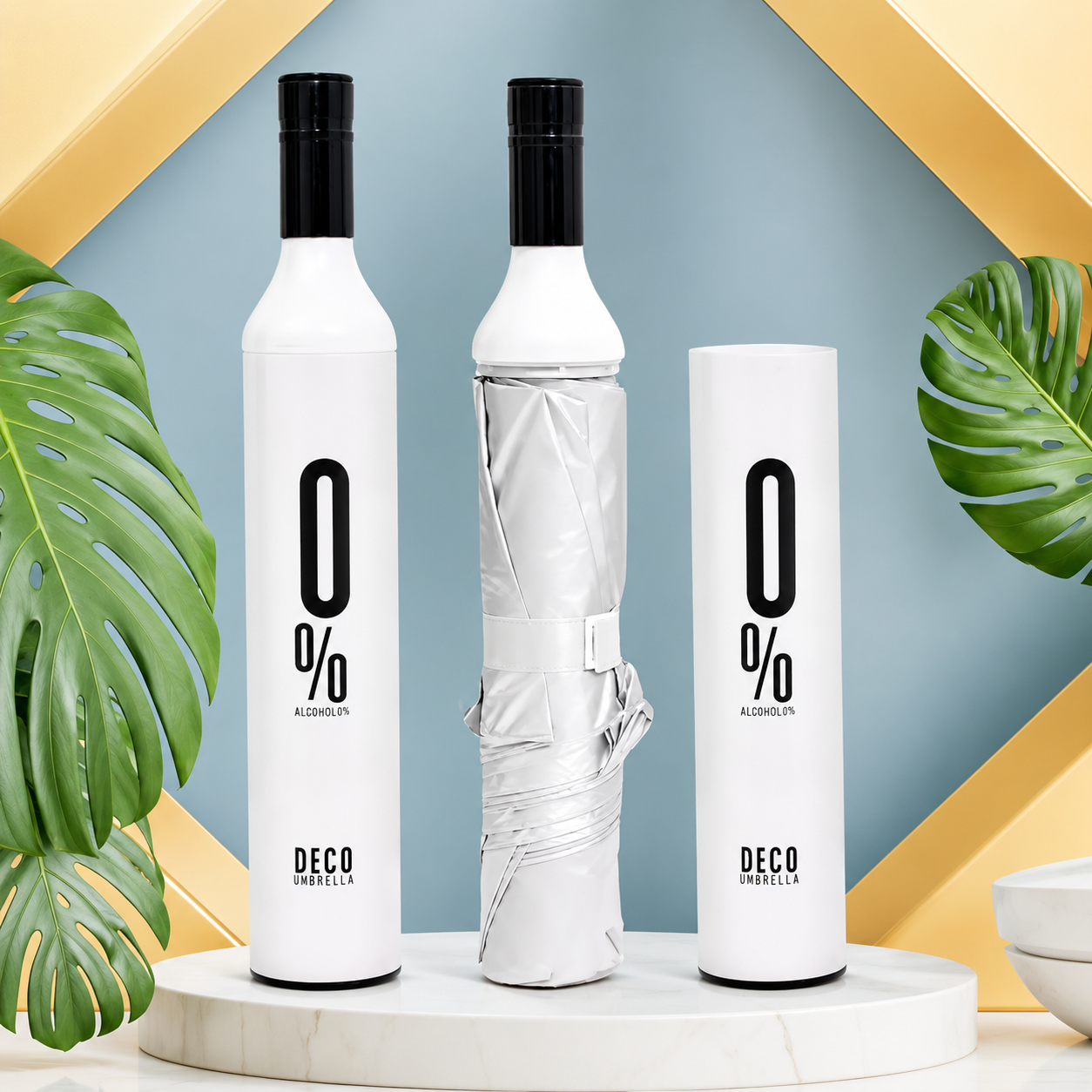 Creative Bottle Shape Folding Umbrell