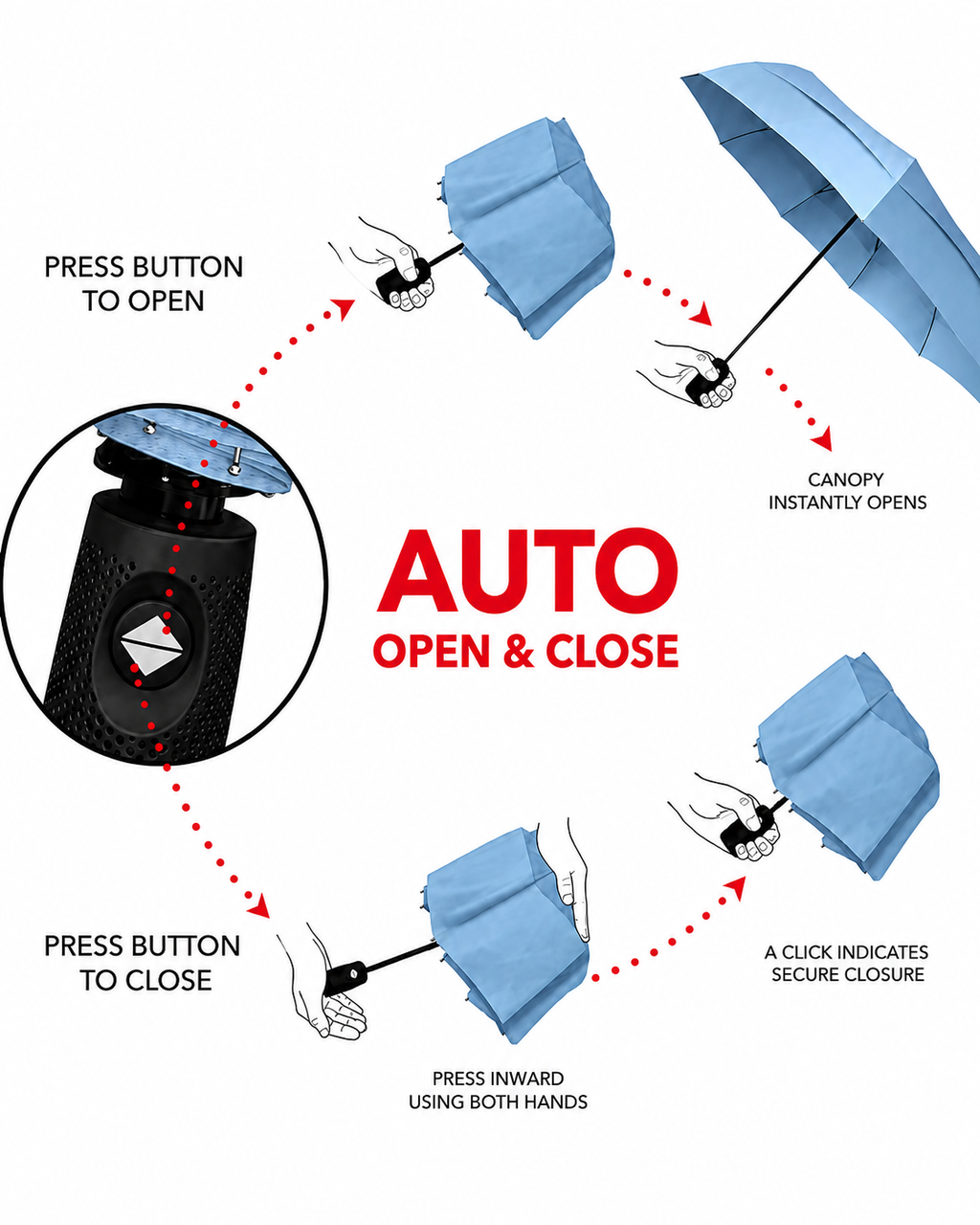 Capsule Foldable Umbrella